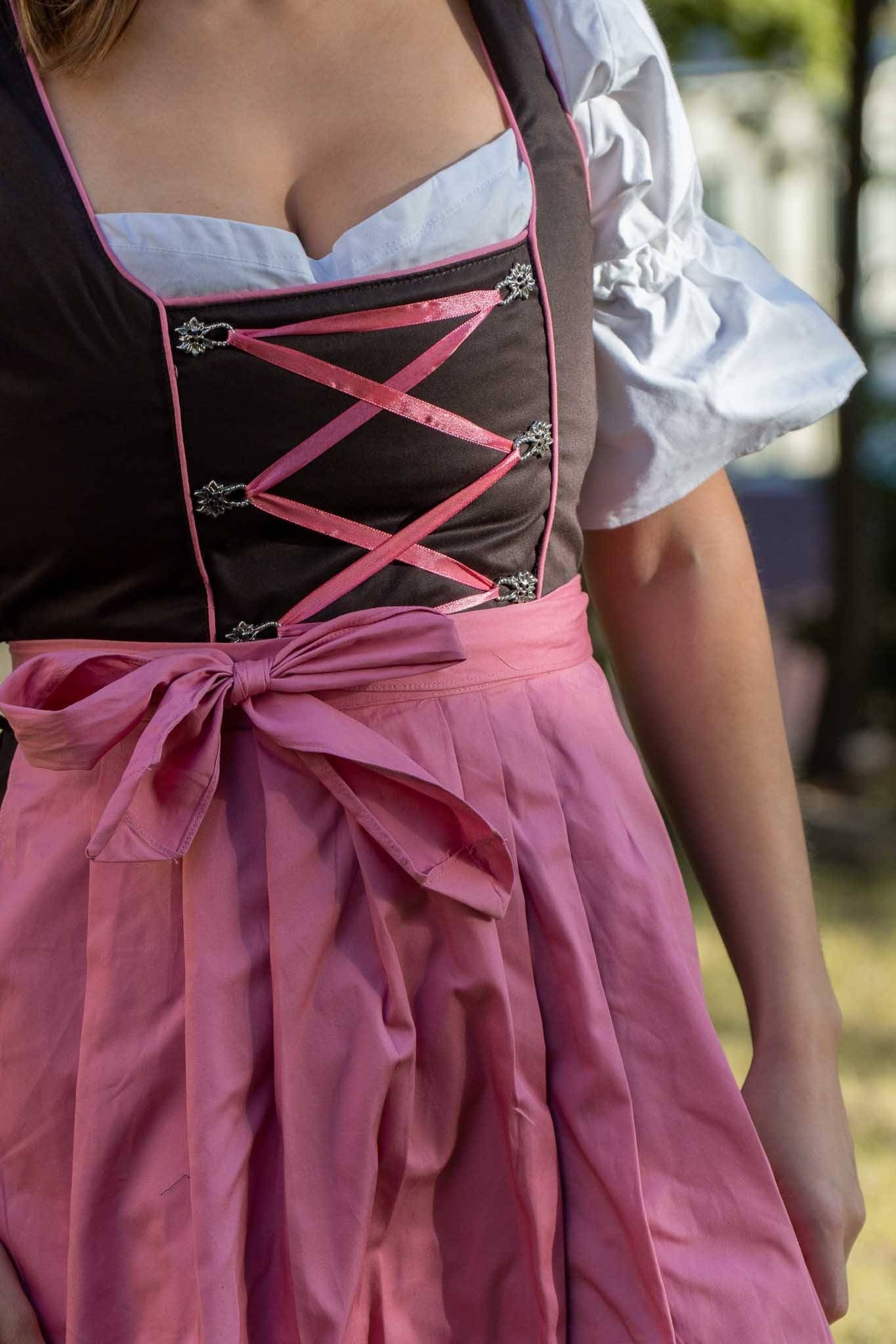 Elisabeth Dirndl • Brun og Rosa • Bomull